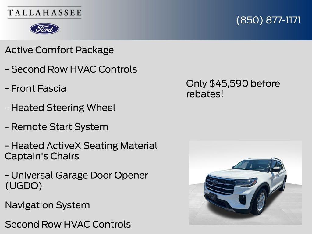 new 2025 Ford Explorer car, priced at $42,694