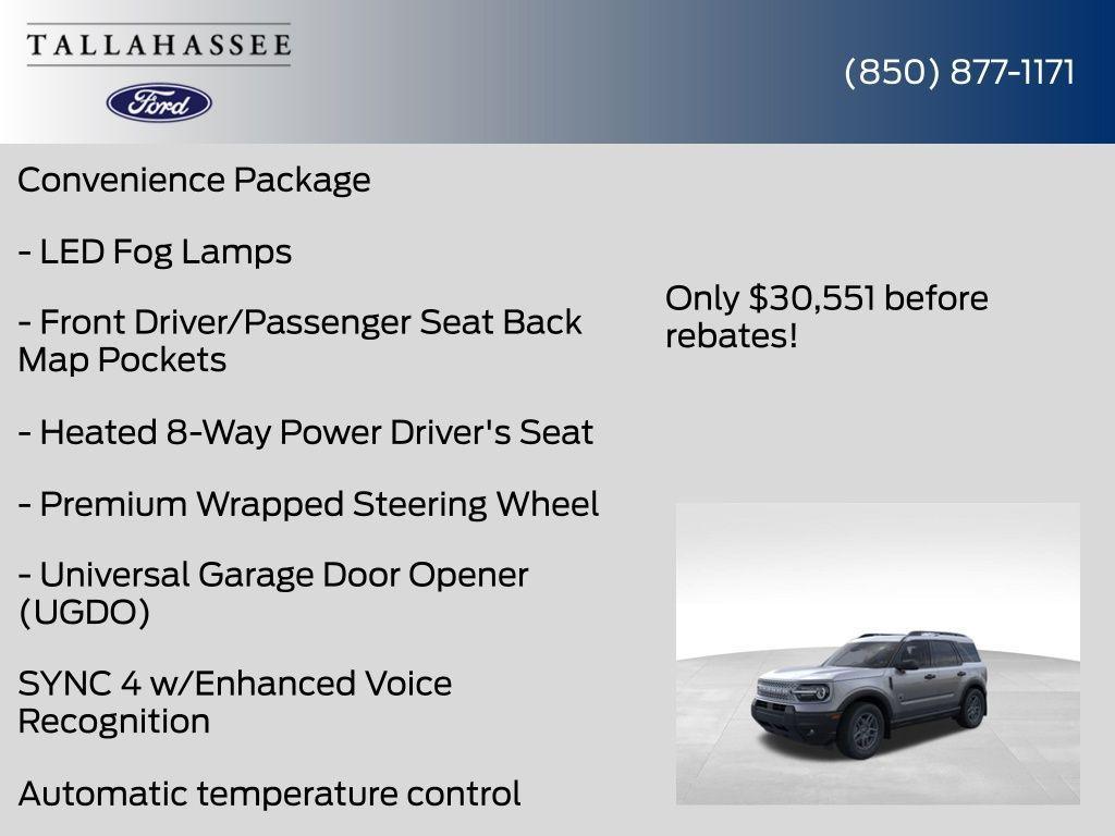 new 2025 Ford Bronco Sport car, priced at $30,551