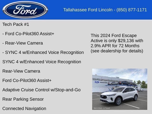 new 2024 Ford Escape car, priced at $29,136