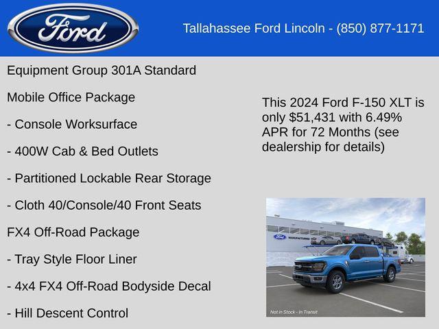 new 2024 Ford F-150 car, priced at $54,777