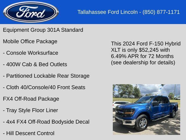 new 2024 Ford F-150 car, priced at $52,245