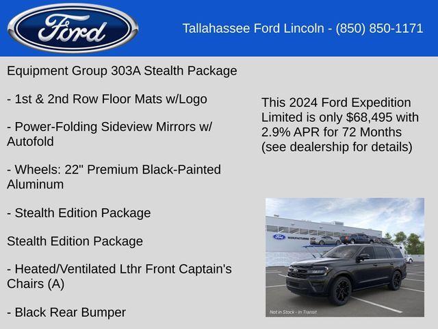 new 2024 Ford Expedition car, priced at $68,495