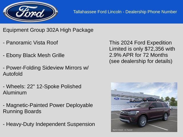 new 2024 Ford Expedition car, priced at $72,356