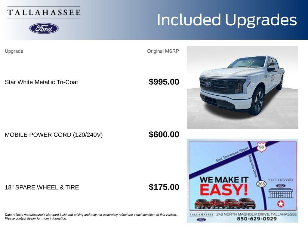 new 2025 Ford F-150 Lightning car, priced at $75,977