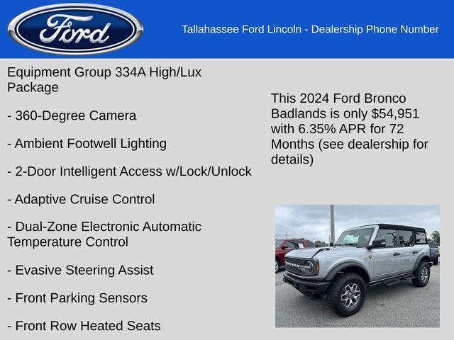 new 2024 Ford Bronco car, priced at $54,951