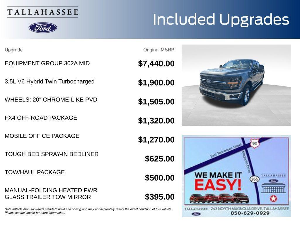 new 2025 Ford F-150 car, priced at $58,631