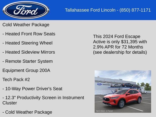 new 2024 Ford Escape car, priced at $31,395