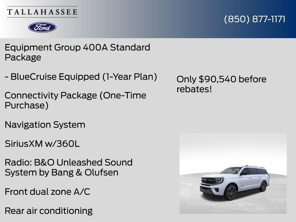 new 2025 Ford Expedition Max car, priced at $89,997