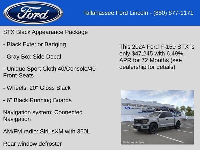 new 2024 Ford F-150 car, priced at $47,245