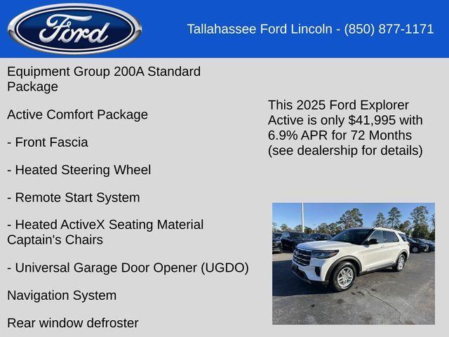 new 2025 Ford Explorer car, priced at $41,995