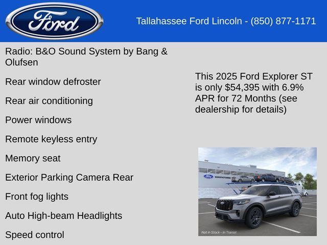 new 2025 Ford Explorer car, priced at $54,395