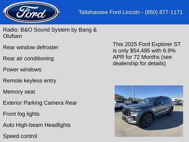 new 2025 Ford Explorer car, priced at $53,245