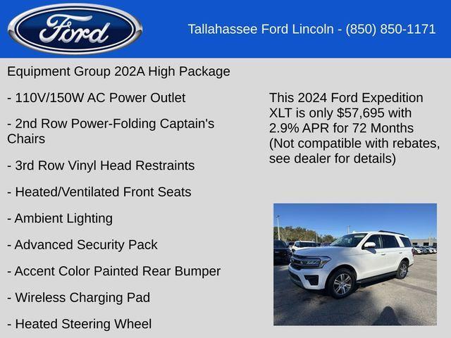 new 2024 Ford Expedition car, priced at $57,695