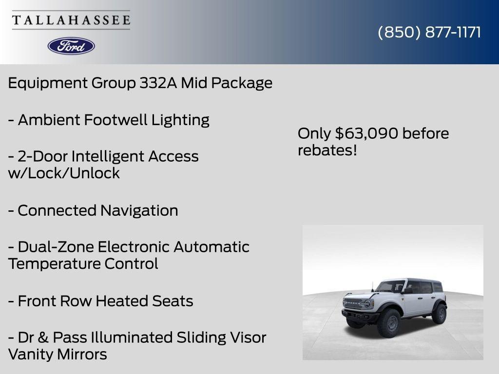 new 2025 Ford Bronco car, priced at $61,090