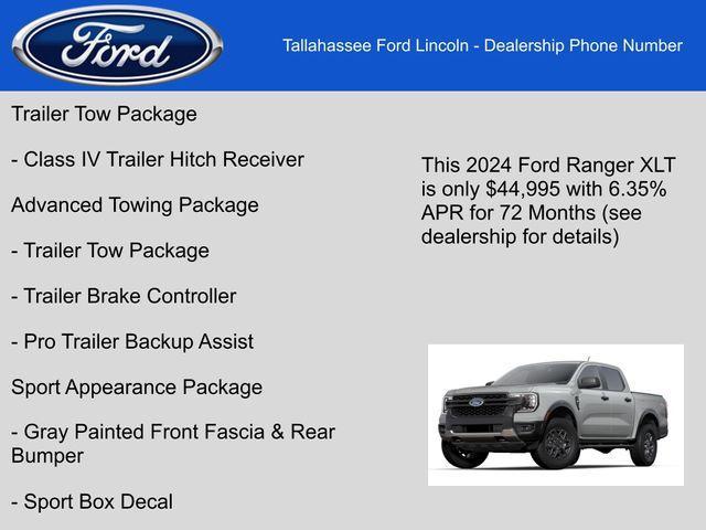 new 2024 Ford Ranger car, priced at $44,995