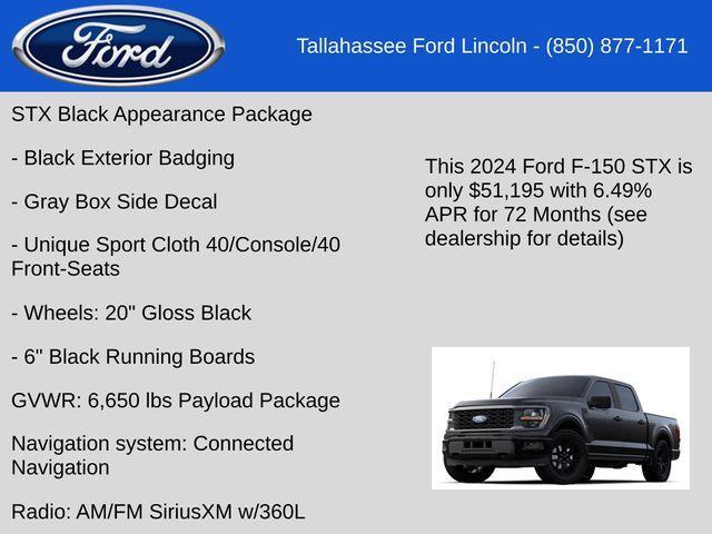 new 2024 Ford F-150 car, priced at $51,195