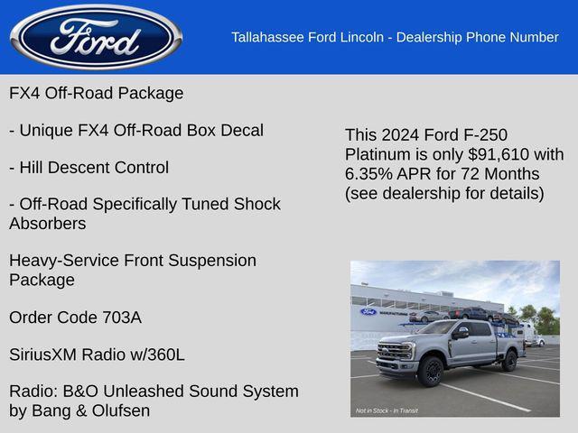 new 2024 Ford F-250 car, priced at $89,795