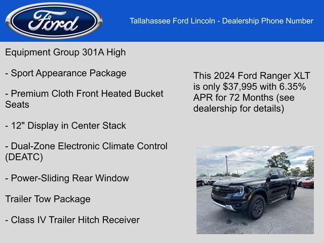 new 2024 Ford Ranger car, priced at $37,995