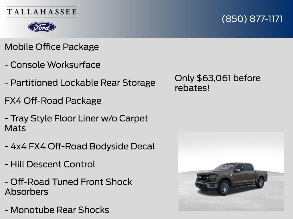 new 2025 Ford F-150 car, priced at $63,061