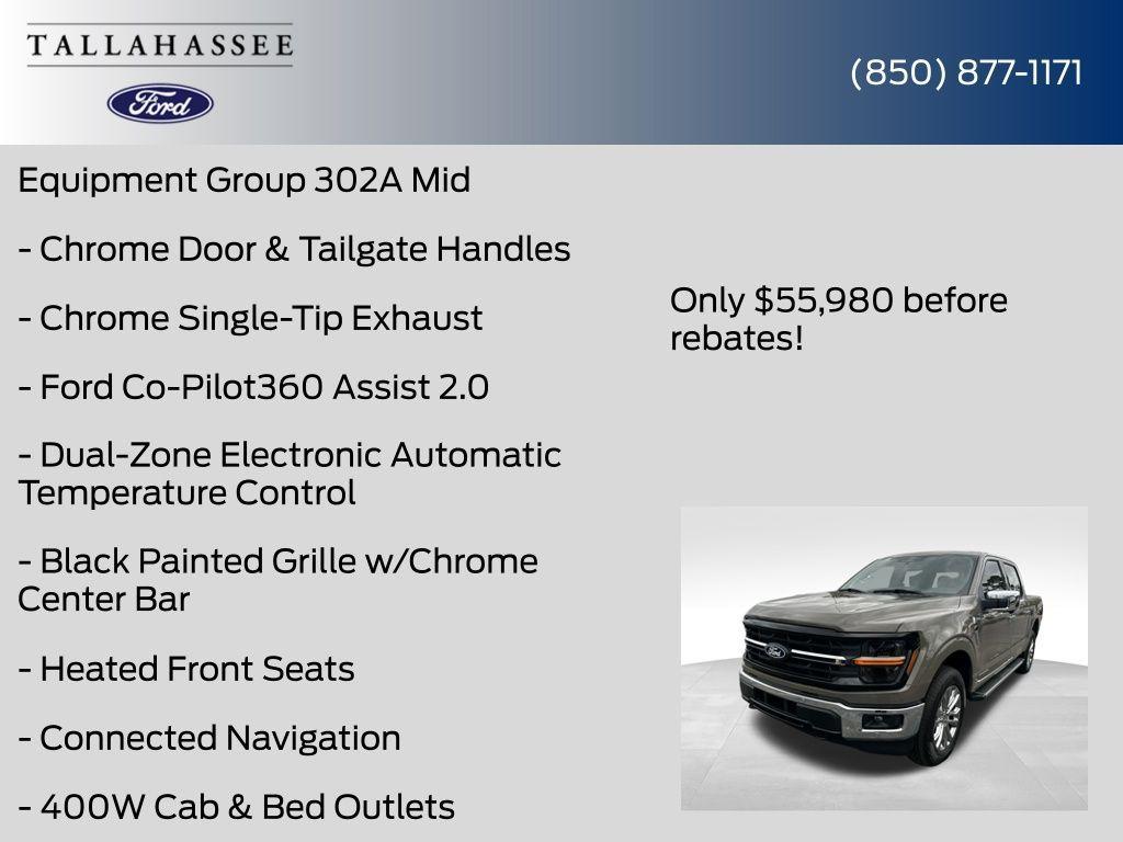 new 2025 Ford F-150 car, priced at $55,980