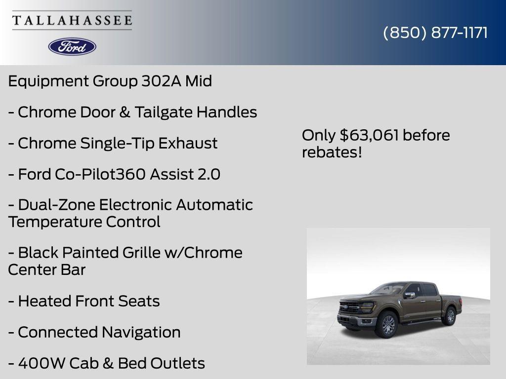 new 2025 Ford F-150 car, priced at $63,061