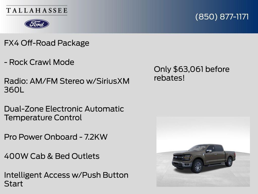 new 2025 Ford F-150 car, priced at $63,061