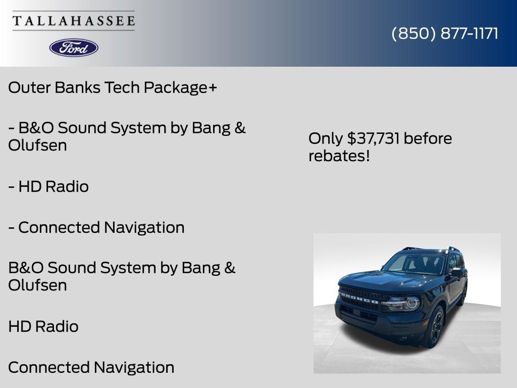 new 2025 Ford Bronco Sport car, priced at $37,731