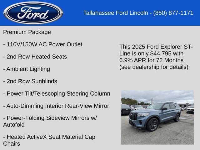 new 2025 Ford Explorer car, priced at $44,795