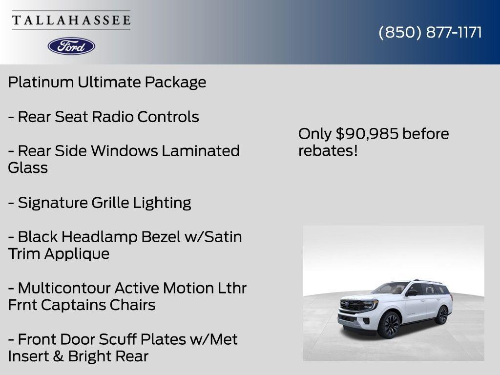 new 2025 Ford Expedition car, priced at $90,530