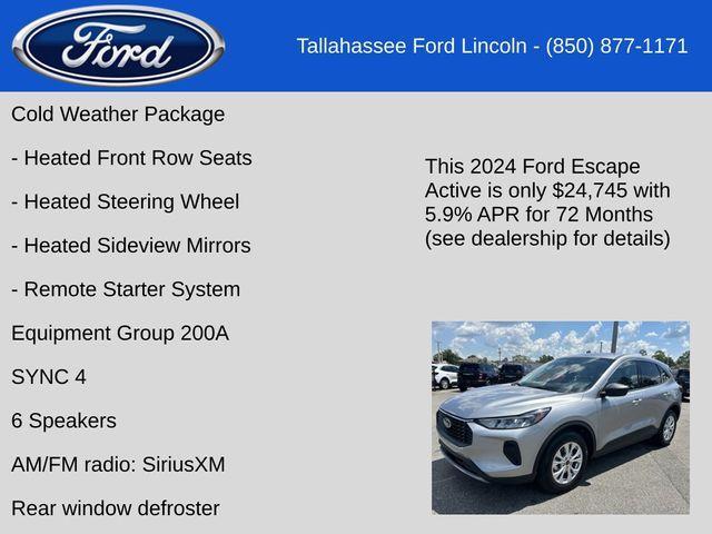 new 2024 Ford Escape car, priced at $24,745