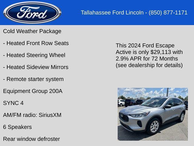 new 2024 Ford Escape car, priced at $29,113