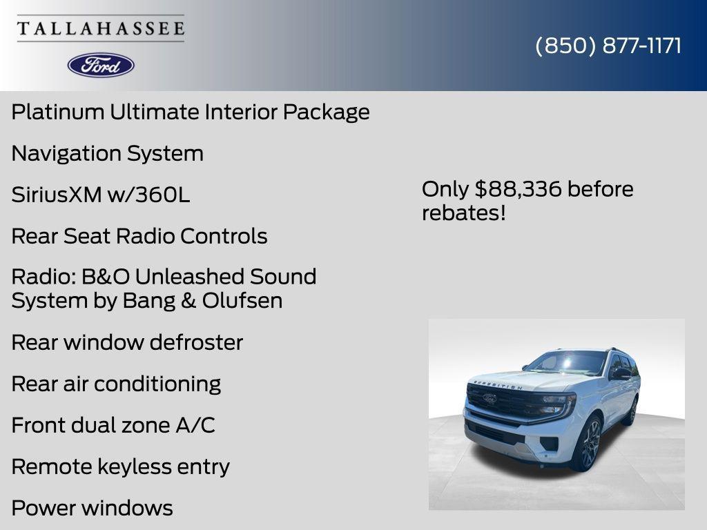 new 2025 Ford Expedition car, priced at $88,794