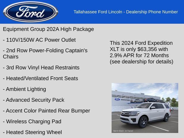 new 2024 Ford Expedition car, priced at $63,356