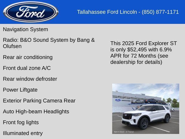 new 2025 Ford Explorer car, priced at $52,495