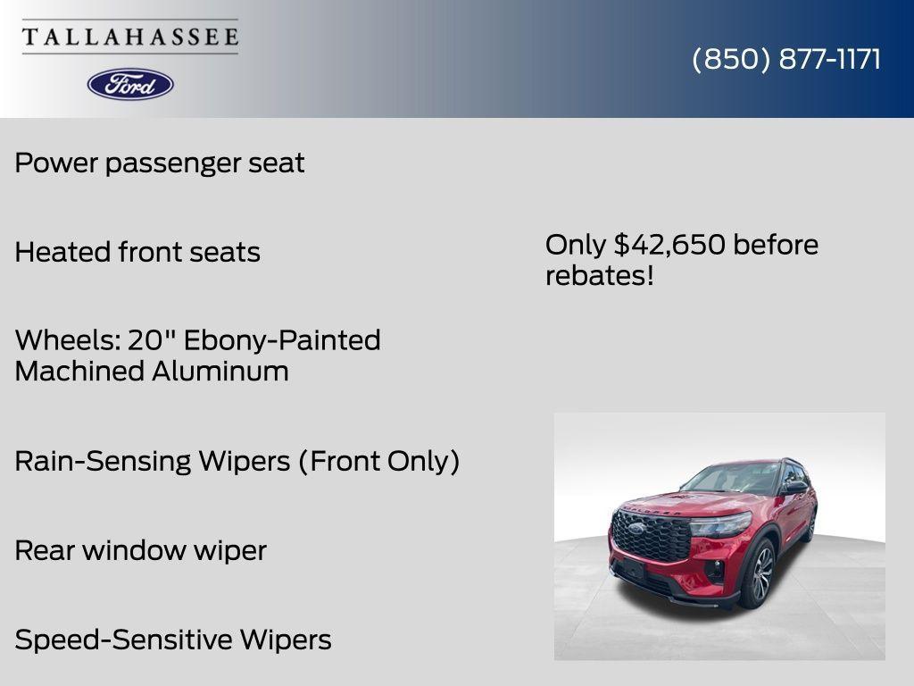 new 2025 Ford Explorer car, priced at $42,650