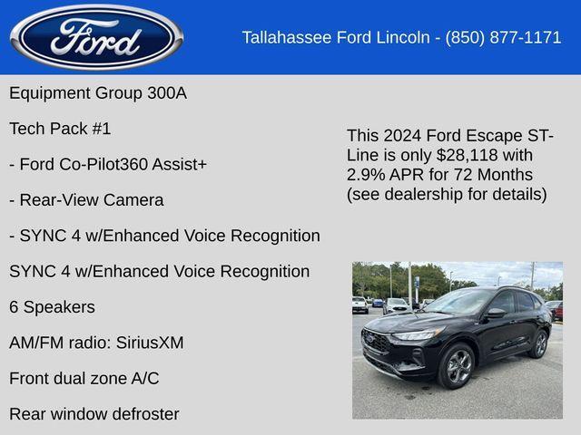 new 2024 Ford Escape car, priced at $28,118