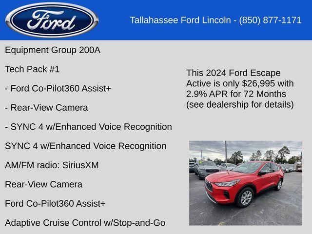 new 2024 Ford Escape car, priced at $26,995