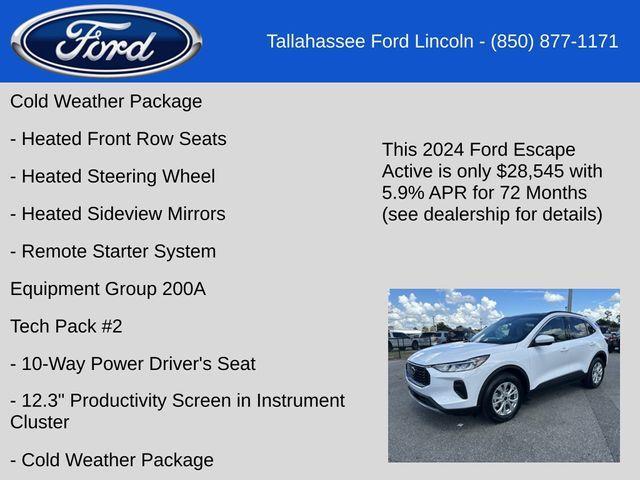 new 2024 Ford Escape car, priced at $28,545