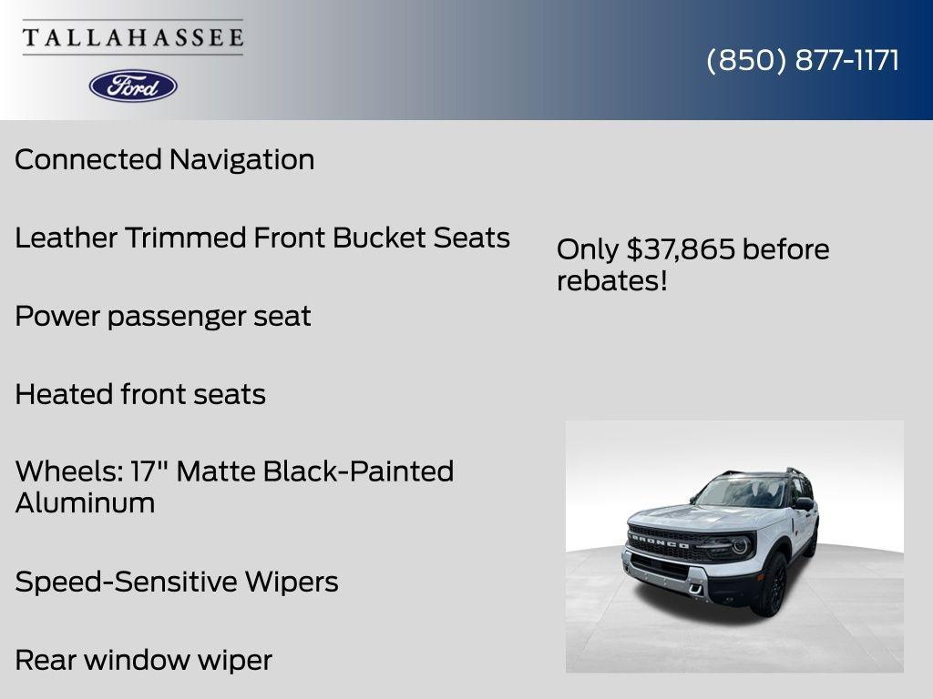 new 2025 Ford Bronco Sport car, priced at $37,865
