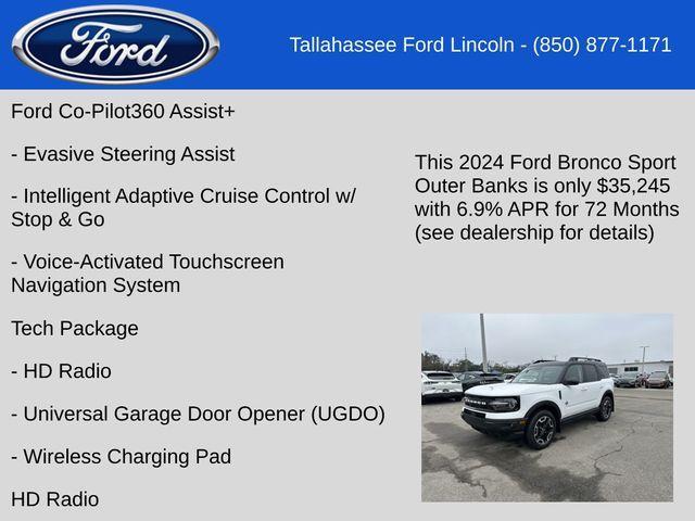 new 2024 Ford Bronco Sport car, priced at $33,495