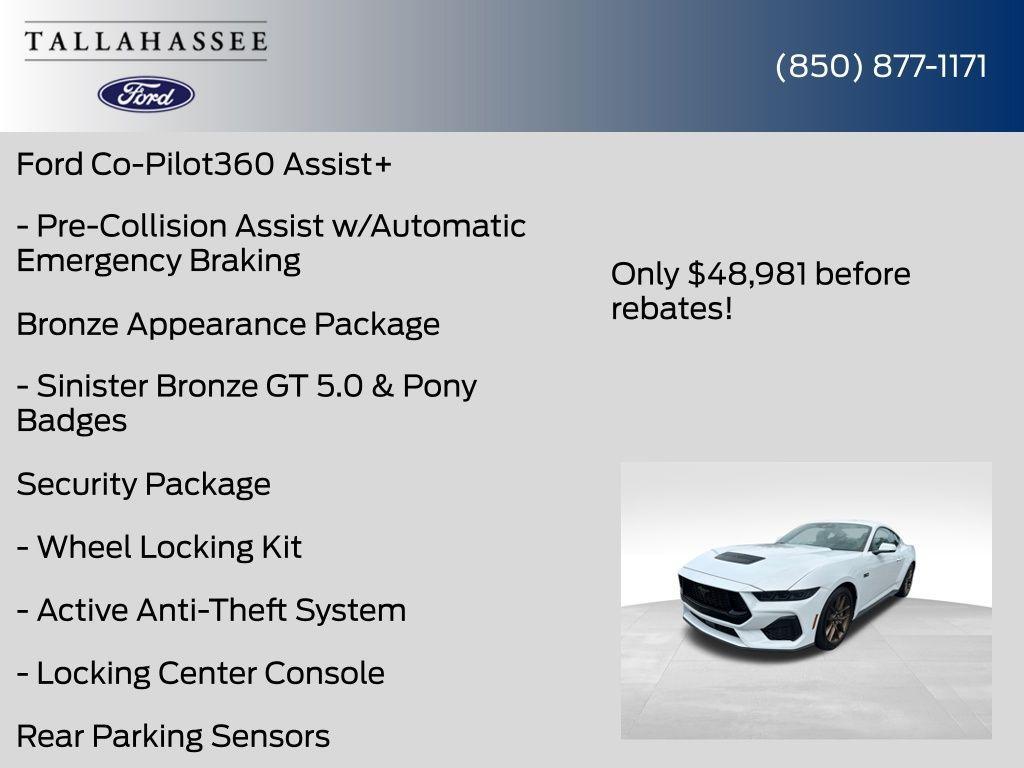 new 2025 Ford Mustang car, priced at $48,981