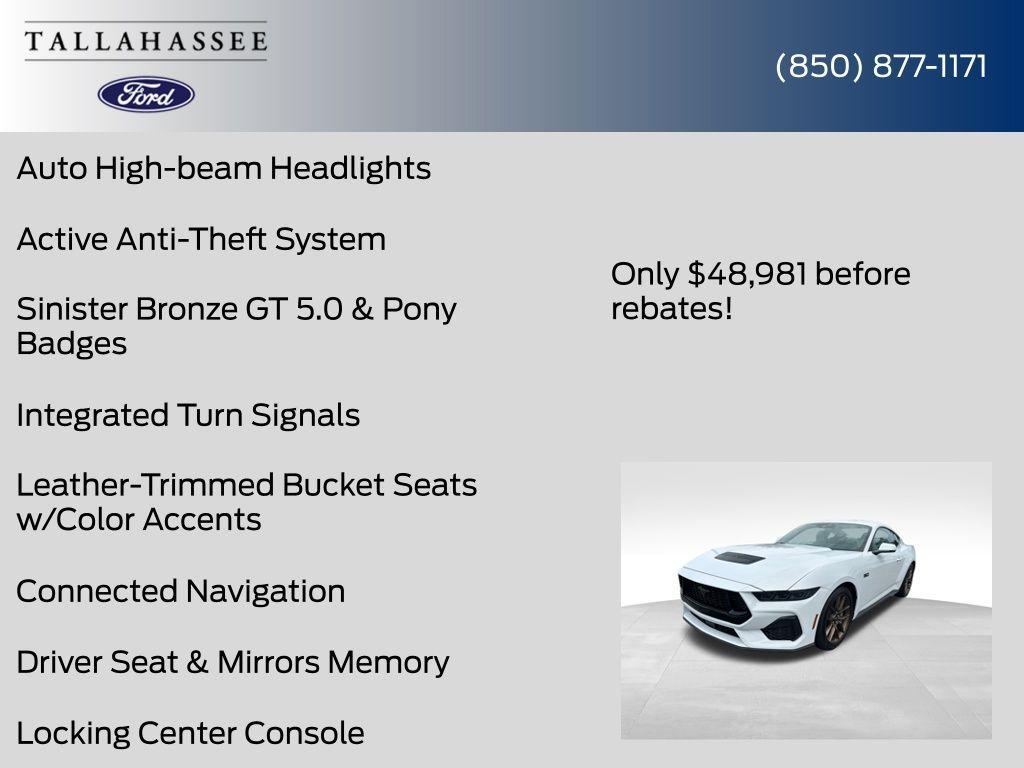 new 2025 Ford Mustang car, priced at $48,981