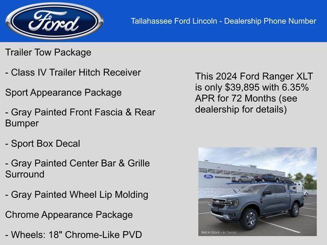 new 2024 Ford Ranger car, priced at $39,895