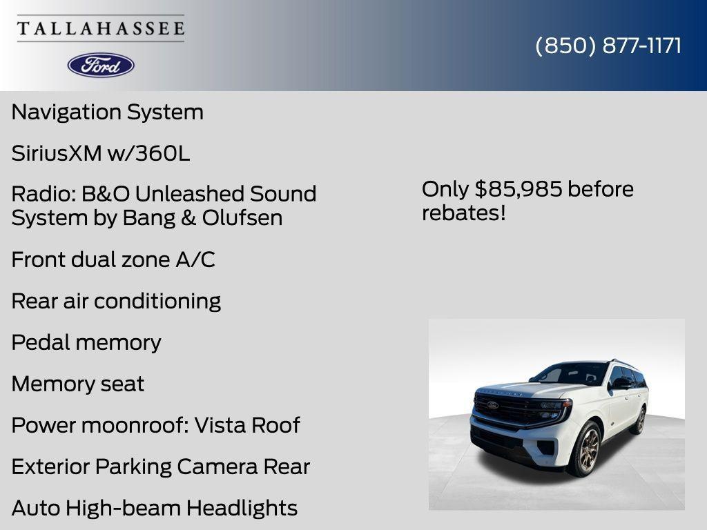 new 2025 Ford Expedition Max car, priced at $85,985
