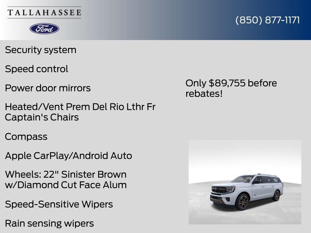 new 2025 Ford Expedition Max car, priced at $89,755