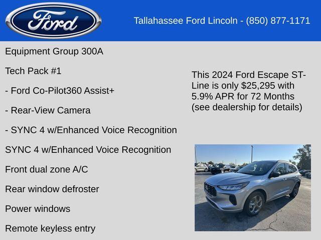 new 2024 Ford Escape car, priced at $25,295