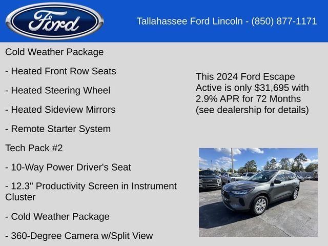 new 2024 Ford Escape car, priced at $31,695