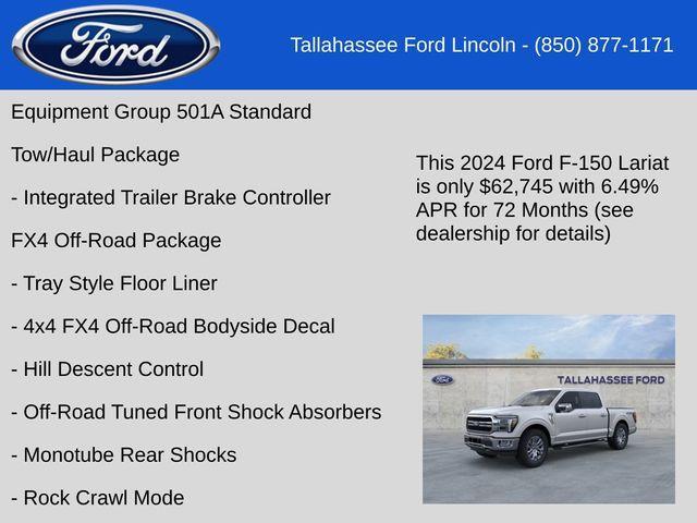 new 2024 Ford F-150 car, priced at $62,745