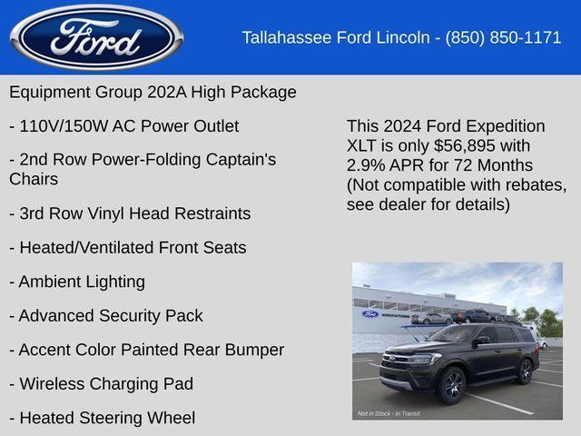 new 2024 Ford Expedition car, priced at $56,895