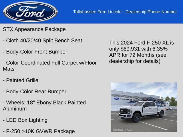 new 2024 Ford F-250 car, priced at $68,995